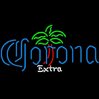 Corona E tra Dominator Palm Tree Beer Sign Neonskylt