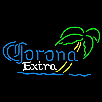 Corona E tra Mini Palm Tree Beer Sign Neonskylt