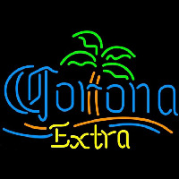 Corona E tra Palm Tree Beer Sign Neonskylt