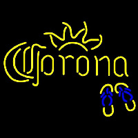 Corona Flip Flops Beer Sign Neonskylt