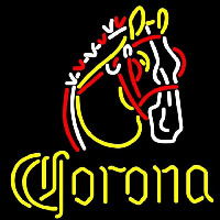 Corona Horse Beer Sign Neonskylt