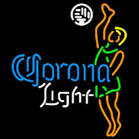 Corona Light Ball Volleyball boy Beer Sign Neonskylt