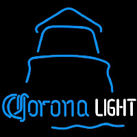 Corona Light Day Lighthouse Beer Sign Neonskylt