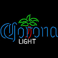 Corona Light Dominator Palm Tree Beer Sign Neonskylt