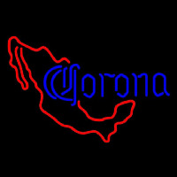 Corona Me ico Red Map Beer Sign Neonskylt