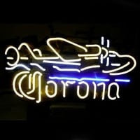 Corona Plane Öl Bar Neonskylt