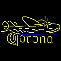 Corona Seaplane Beer Sign Neonskylt