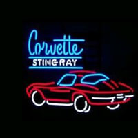 Corvette Sting Ray Butik Öppet Neonskylt