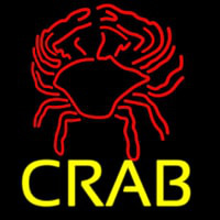 Crab Block With Logo 2 Neonskylt