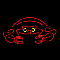 Crab Red Logo 2 Neonskylt