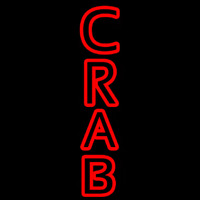 Crab Vertical Neonskylt