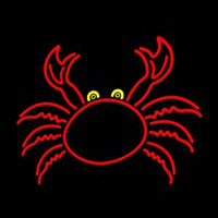 Crab With Logo 1 Neonskylt
