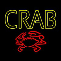 Crab With Logo Neonskylt