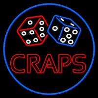 Craps Dise Neonskylt