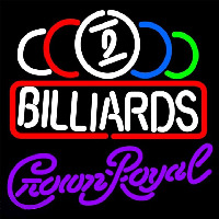 Crown Royal Ball Billiards Te t Pool Beer Sign Neonskylt
