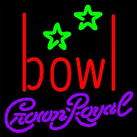 Crown Royal Bowling Alley Beer Sign Neonskylt