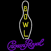 Crown Royal Bowling Beer Sign Neonskylt