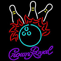 Crown Royal Bowling Pool Beer Sign Neonskylt
