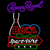 Crown Royal Bowling Spare Time Beer Sign Neonskylt