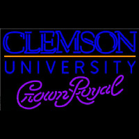 Crown Royal Clemson University Beer Sign Neonskylt