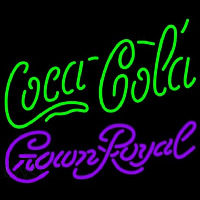 Crown Royal Coca Cola Green Beer Sign Neonskylt