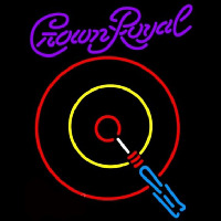 Crown Royal Darts Beer Sign Neonskylt