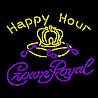 Crown Royal Happy Hour Beer Sign Neonskylt