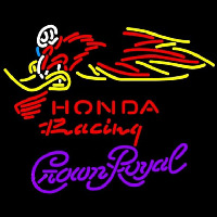 Crown Royal Honda Racing Woody Woodpecker Crf 250 450 Motorcycle Beer Sign Neonskylt