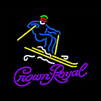 Crown Royal Logo Surfboard Beer Sign Neonskylt
