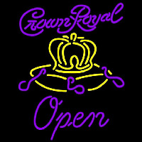 Crown Royal Open Beer Sign Neonskylt