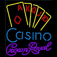 Crown Royal Poker Casino Ace Series Beer Sign Neonskylt
