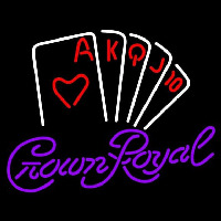Crown Royal Poker Series Beer Sign Neonskylt