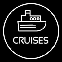 Cruises Icon Button Neonskylt