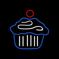 Cupcake Cake Logo Home Neonskylt