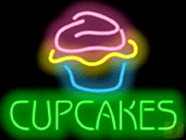 Cupcakes Neonskylt