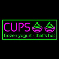 Cups Frozen Yogurt Neonskylt