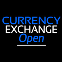 Currency E change Open Neonskylt