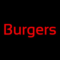 Cursive Burgers Neonskylt