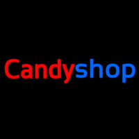 Cursive Candy Shop Neonskylt