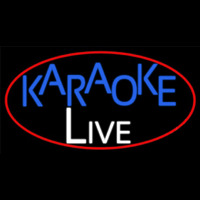 Cursive Karaoke Live Neonskylt