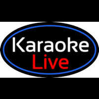 Cursive Karaoke Live Neonskylt