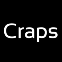Cursive Letter Craps 2 Neonskylt