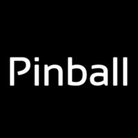 Cursive Letter Pinball 1 Neonskylt