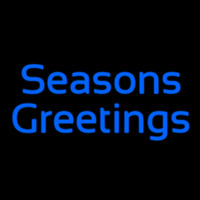 Cursive Seasons Greetings Neonskylt