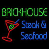 Custom Brickhouse Steak And Seafood Neonskylt