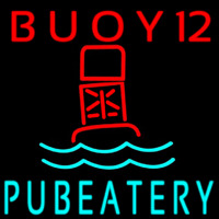Custom Buoy 12 Pub Eatery Neonskylt