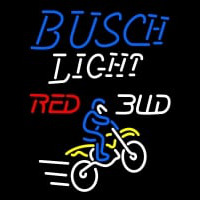 Custom Busch Light Motocross Neonskylt