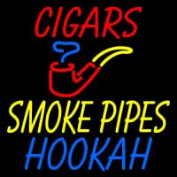 Custom Cigars Smoke Pipes Hookah Neonskylt