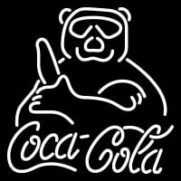 Custom Coca Cola Sign With Panda Neonskylt