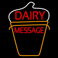 Custom Dairy On Logo Neonskylt